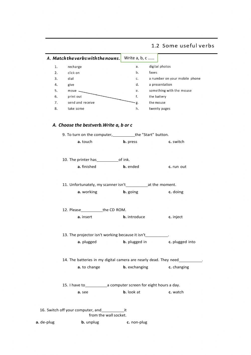 Computer and technology vocabulary