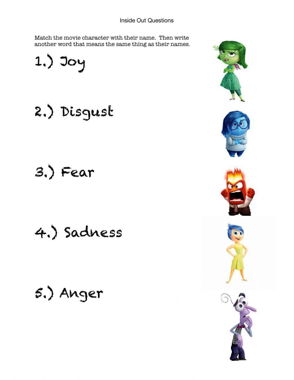 Inside Out Movie Questions