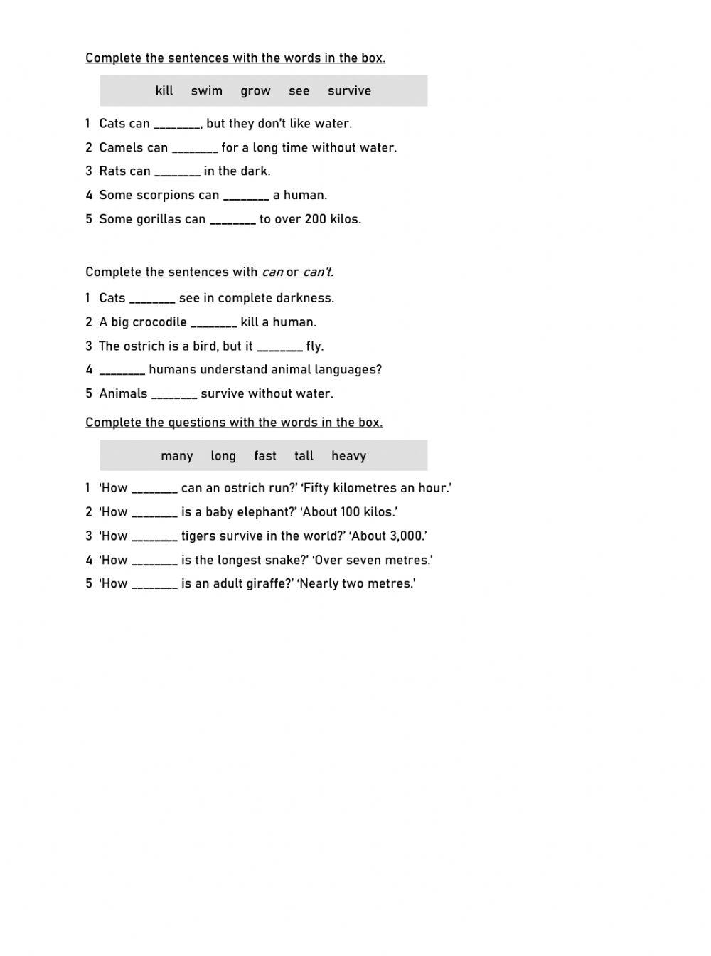 Assignment online worksheet | Live Worksheets