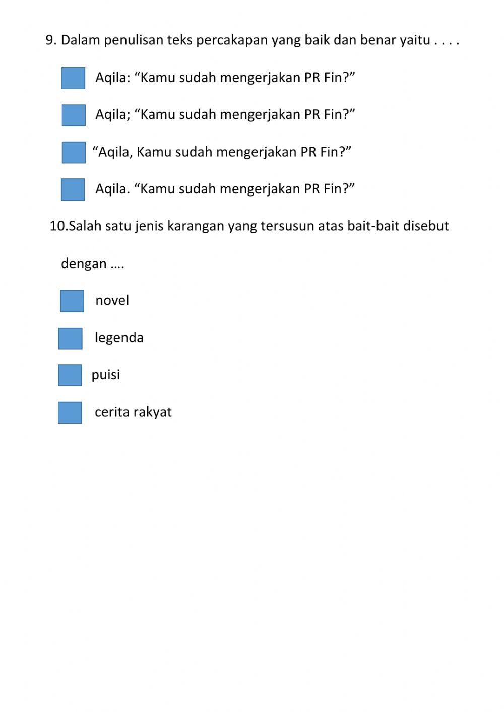 Bahasa Indonesia P5