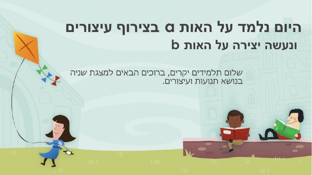 מצגת אותיות ניקוד- תנועות.