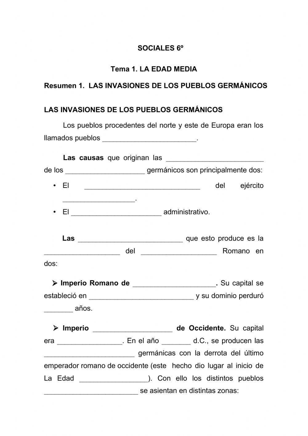 Las invasiones de los pueblos germánicos