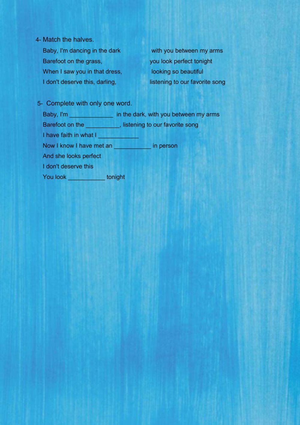 Perfect by Ed Sheeran