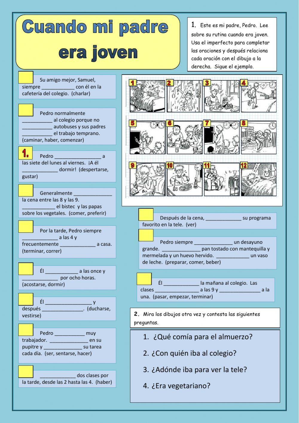 El imperfecto - Cuando mi padre era jovan