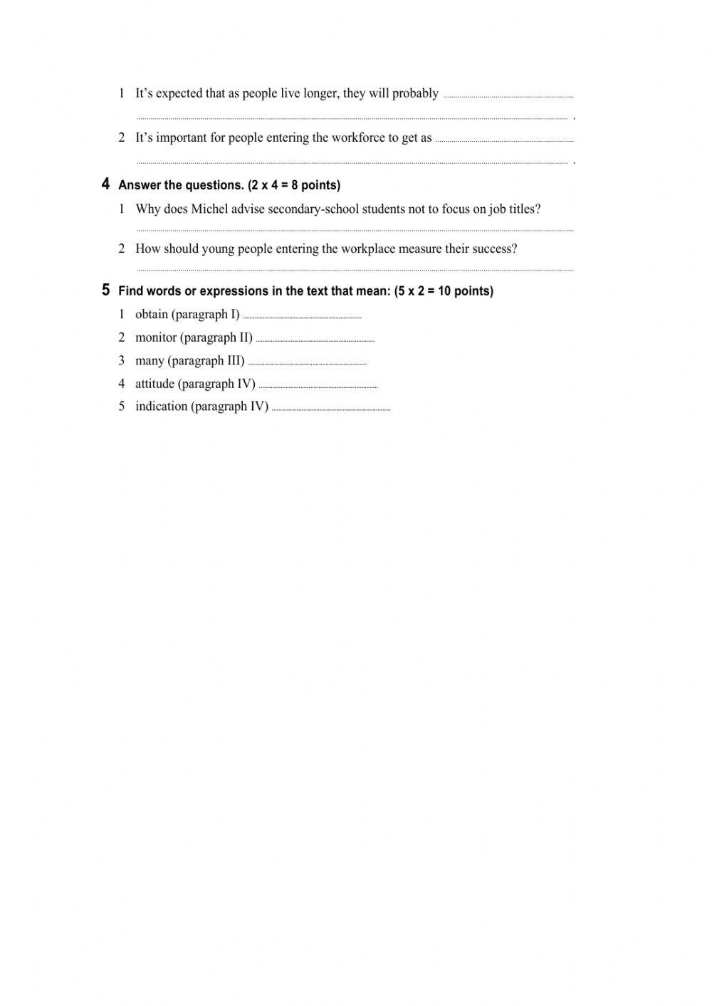 Written comprehension