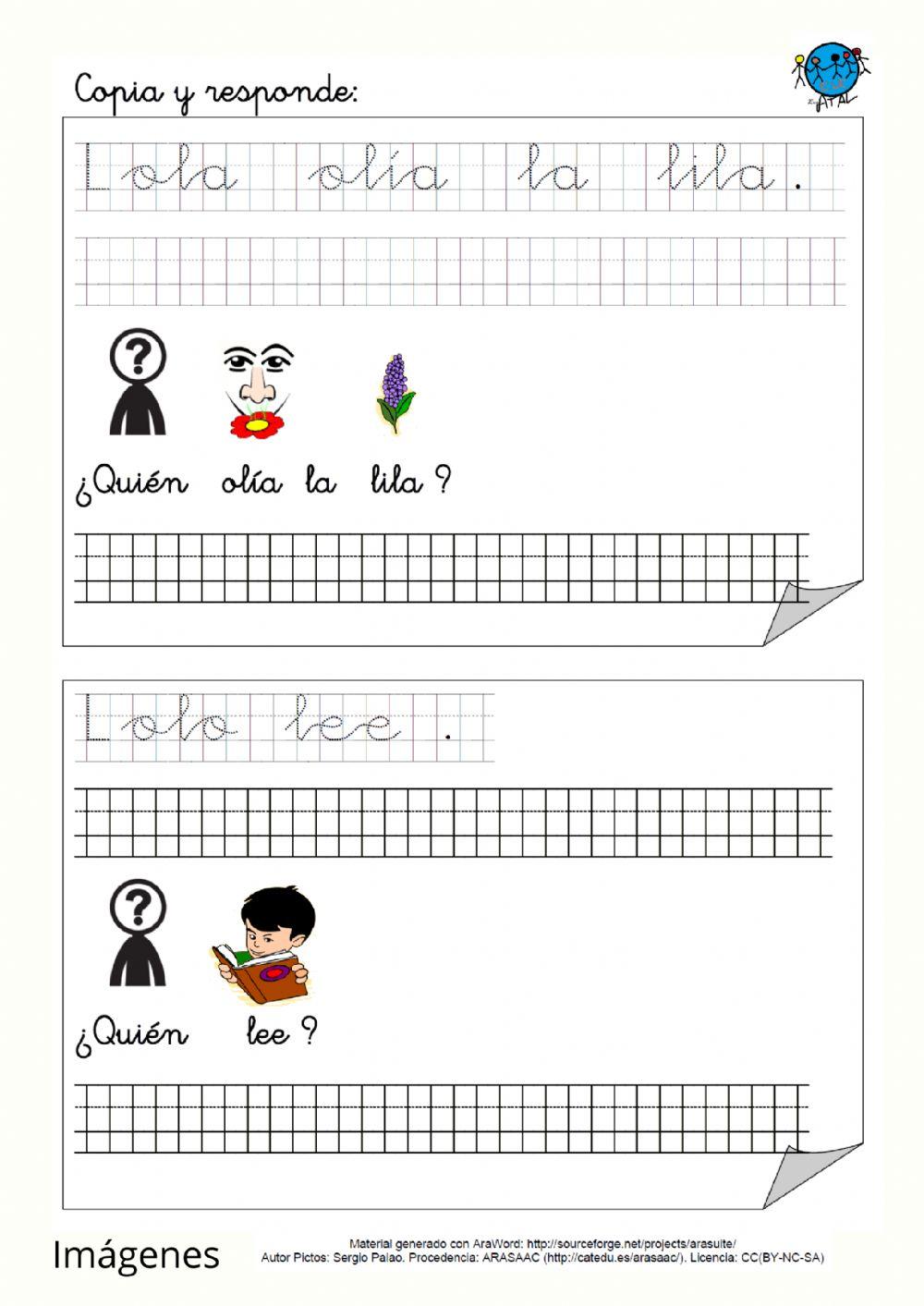 Preguntas con letra L