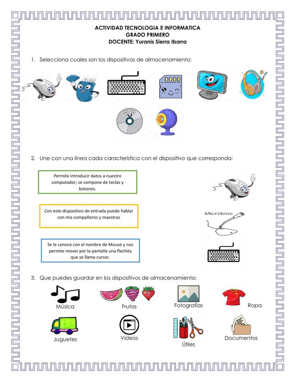 Dispositivos de Entrada y Almacenamiento