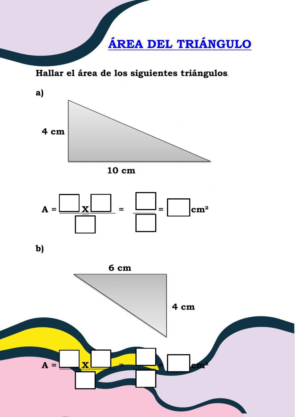 Área del triángulo