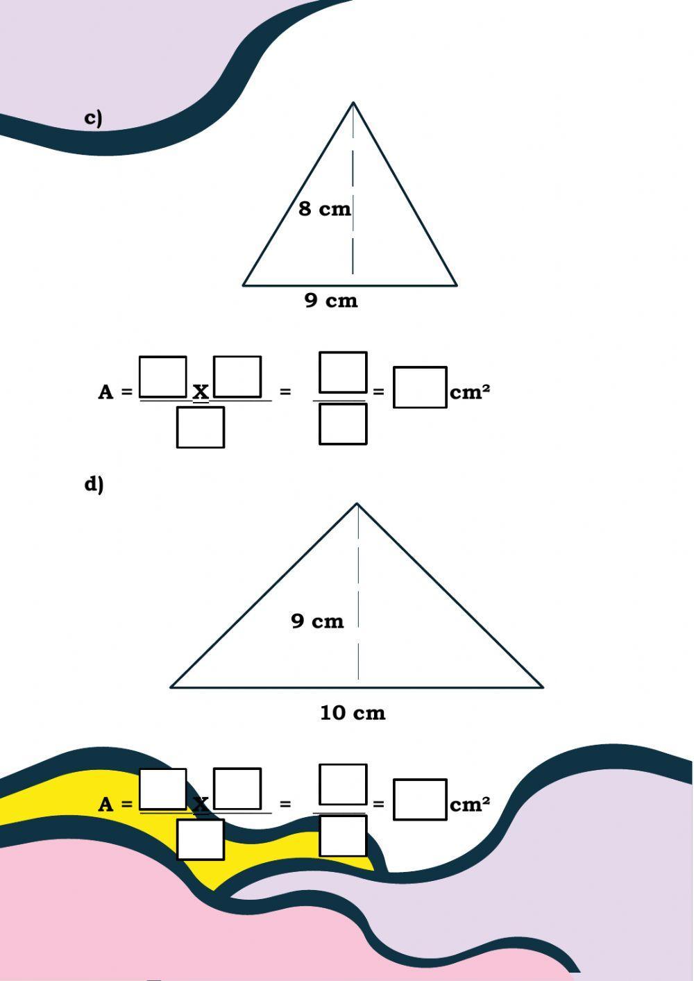 Área del triángulo