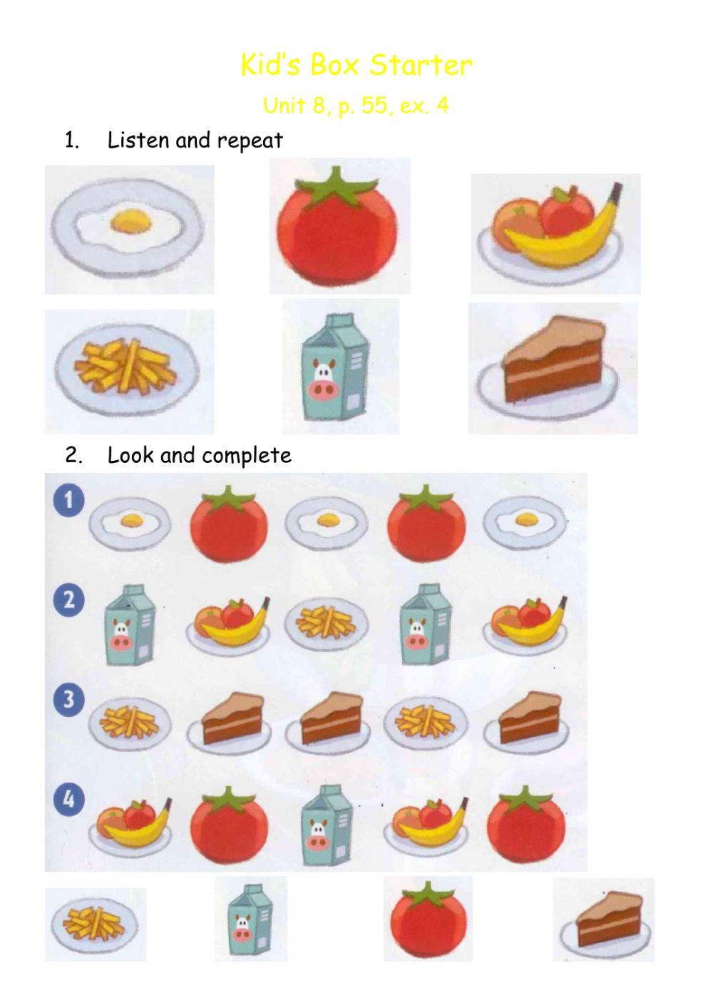 Kid's Box Starter. Food