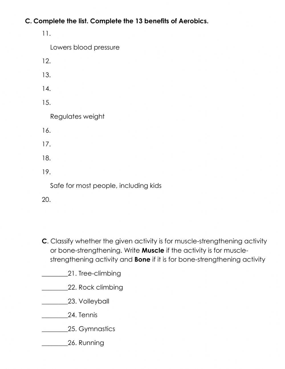 Physical Education 12