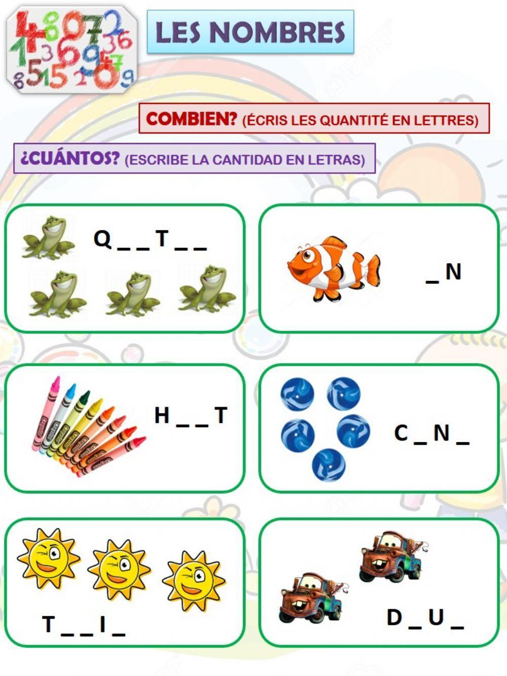 Les nombres en français