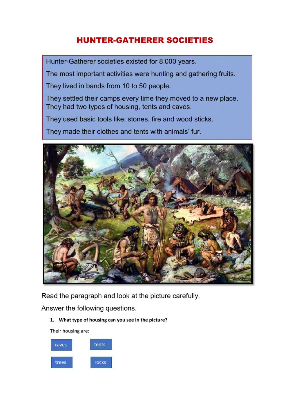 Hunting And Gathering Societies