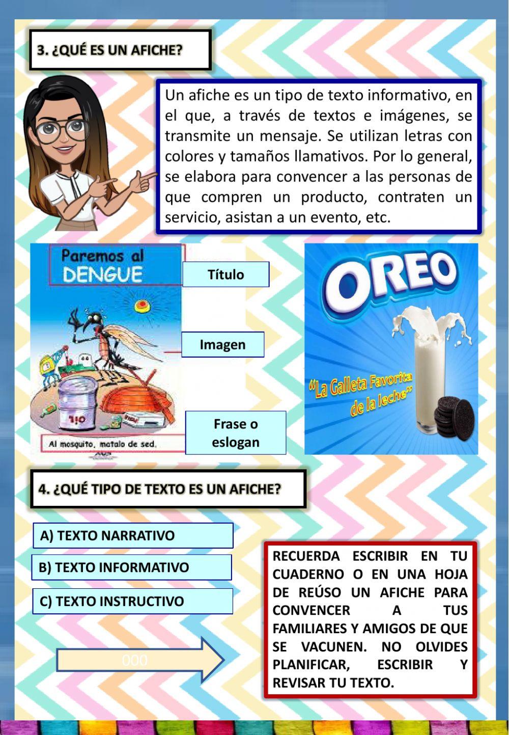 Escribimos un afiche