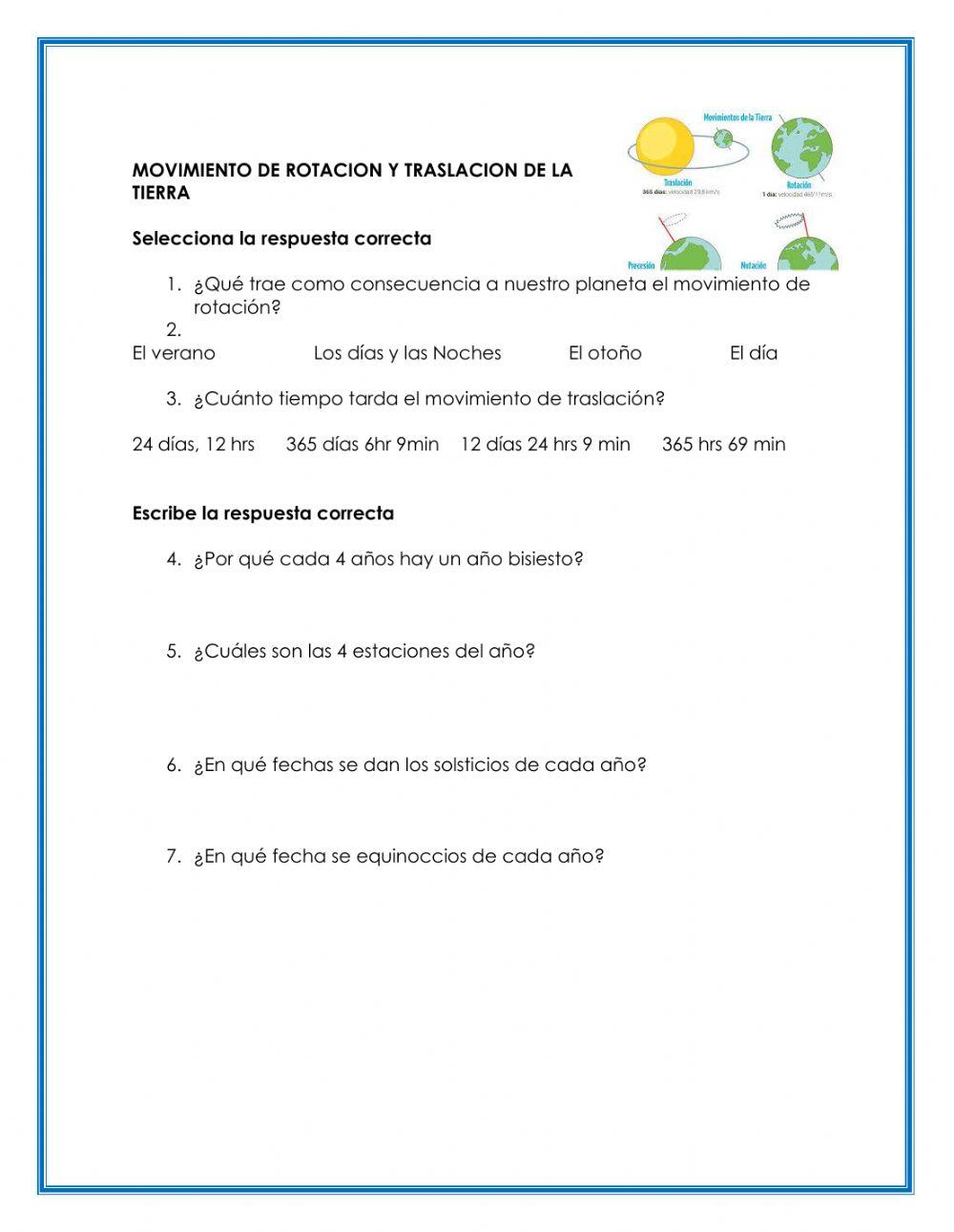 Movimiento de Traslación y Rotación