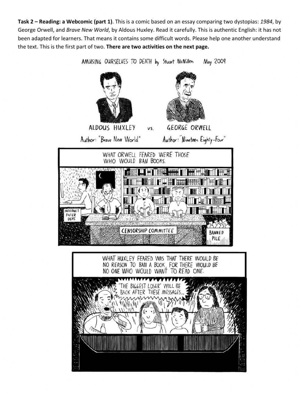 Year 10 – Set 12 – Revision of must–mustn’t–have to–not have to + Webcomic