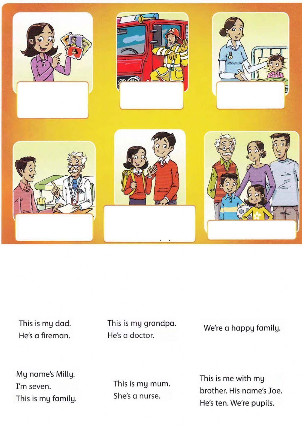 Family and Friends 1 - unit 4 text