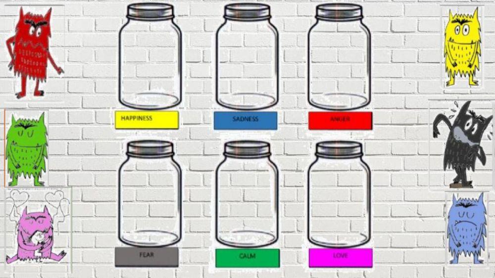 The color monster jars