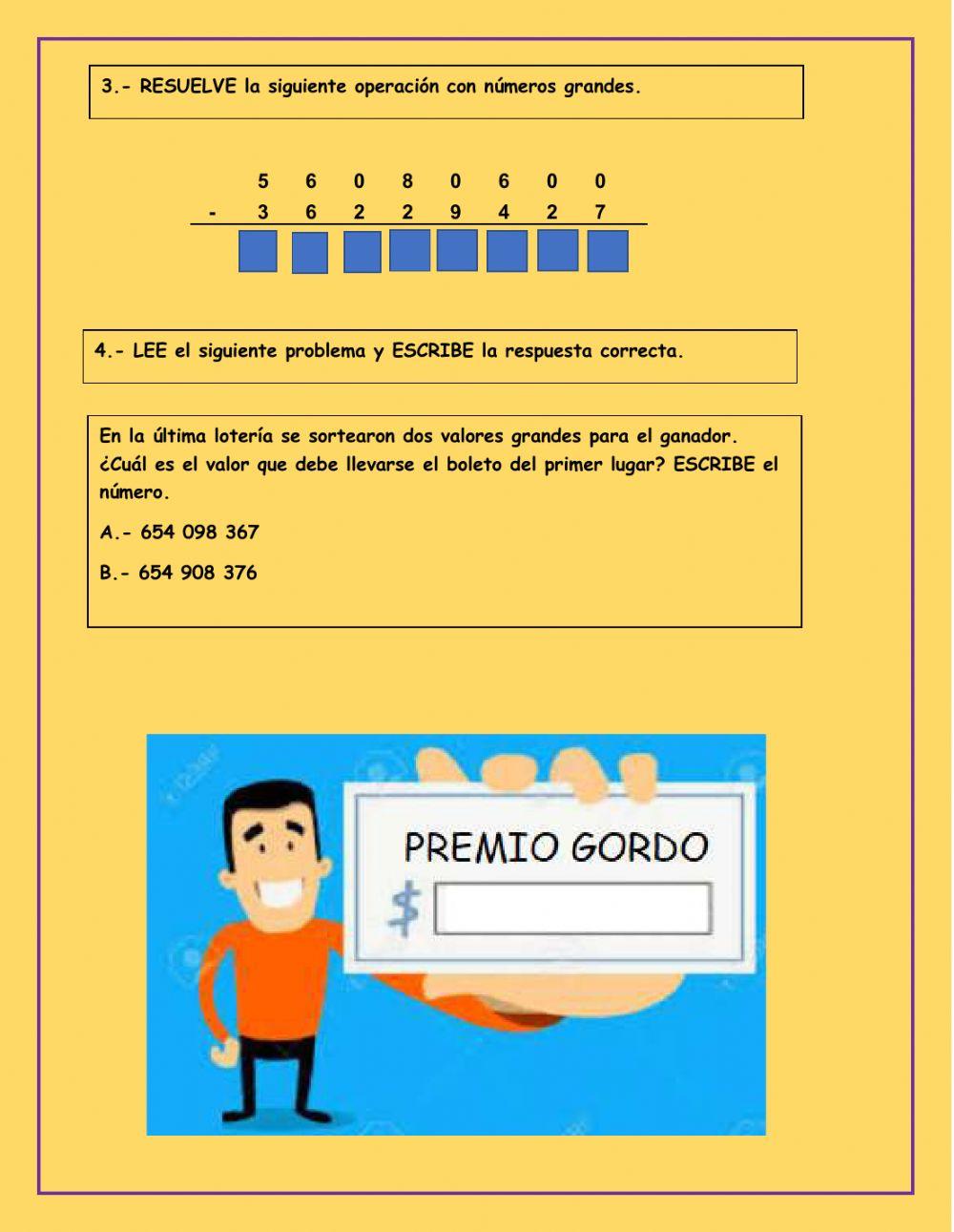 Descomposición de números con 9 dígitos