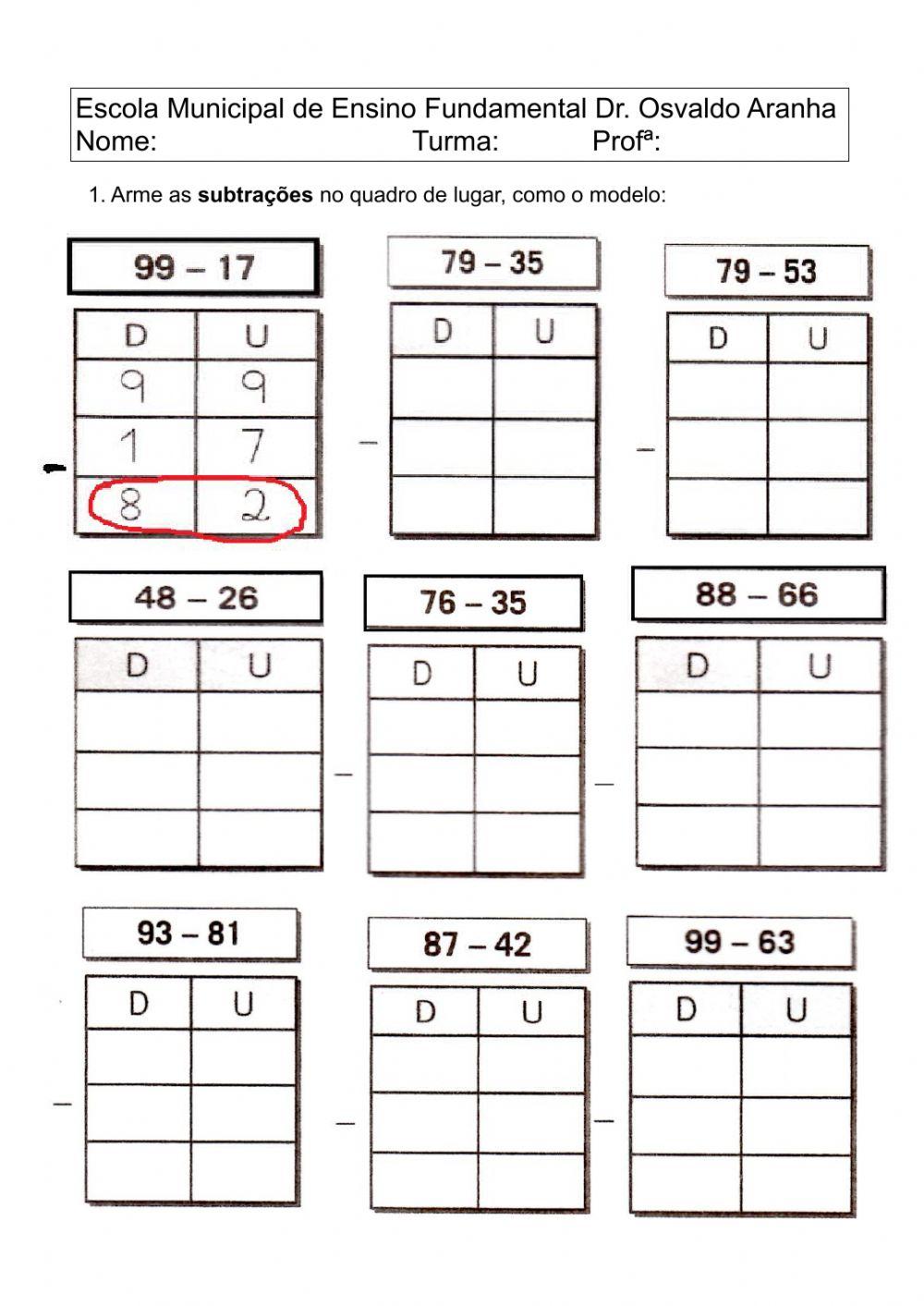 Adição e Subtração