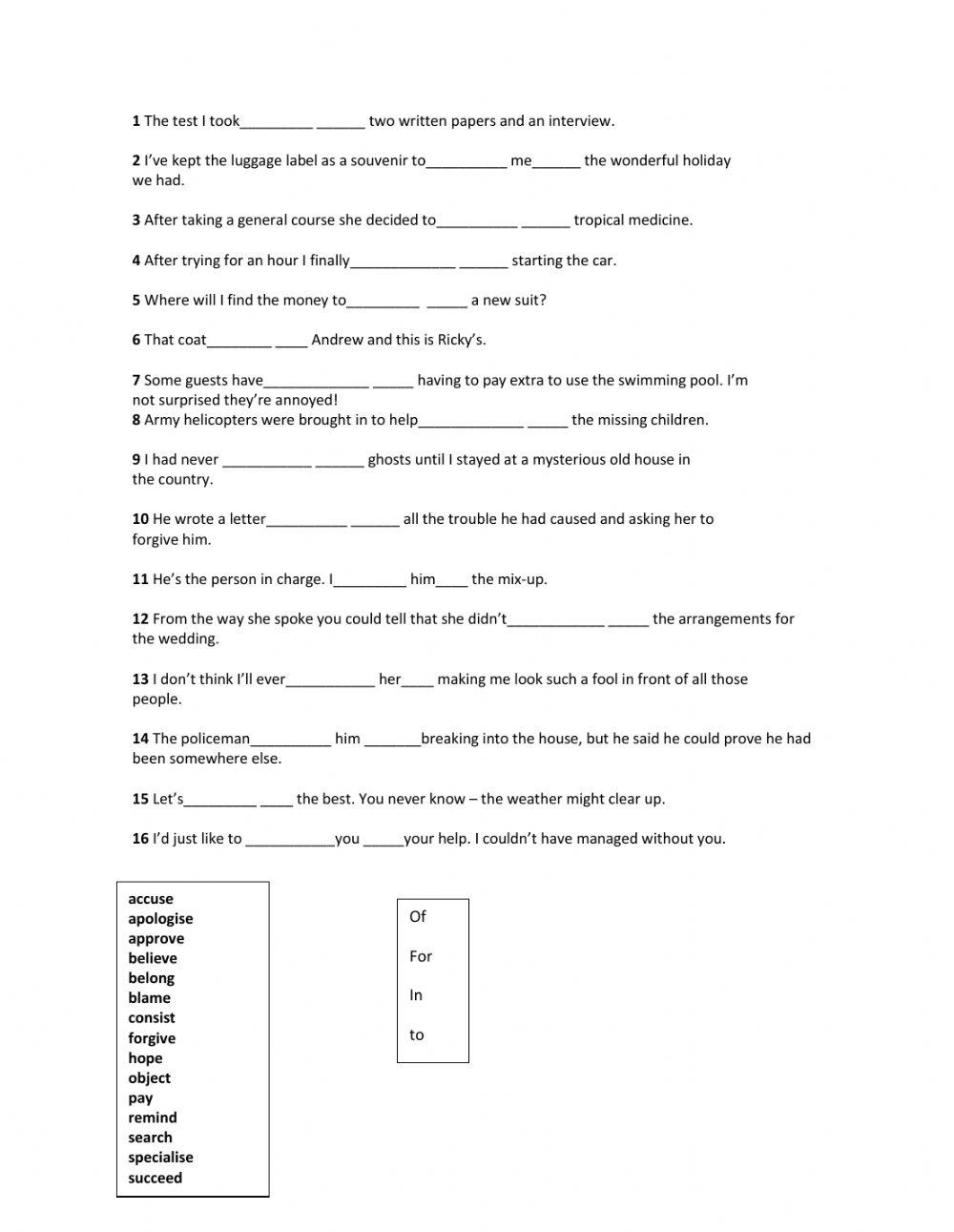 16+ Verbs For The Letter A
