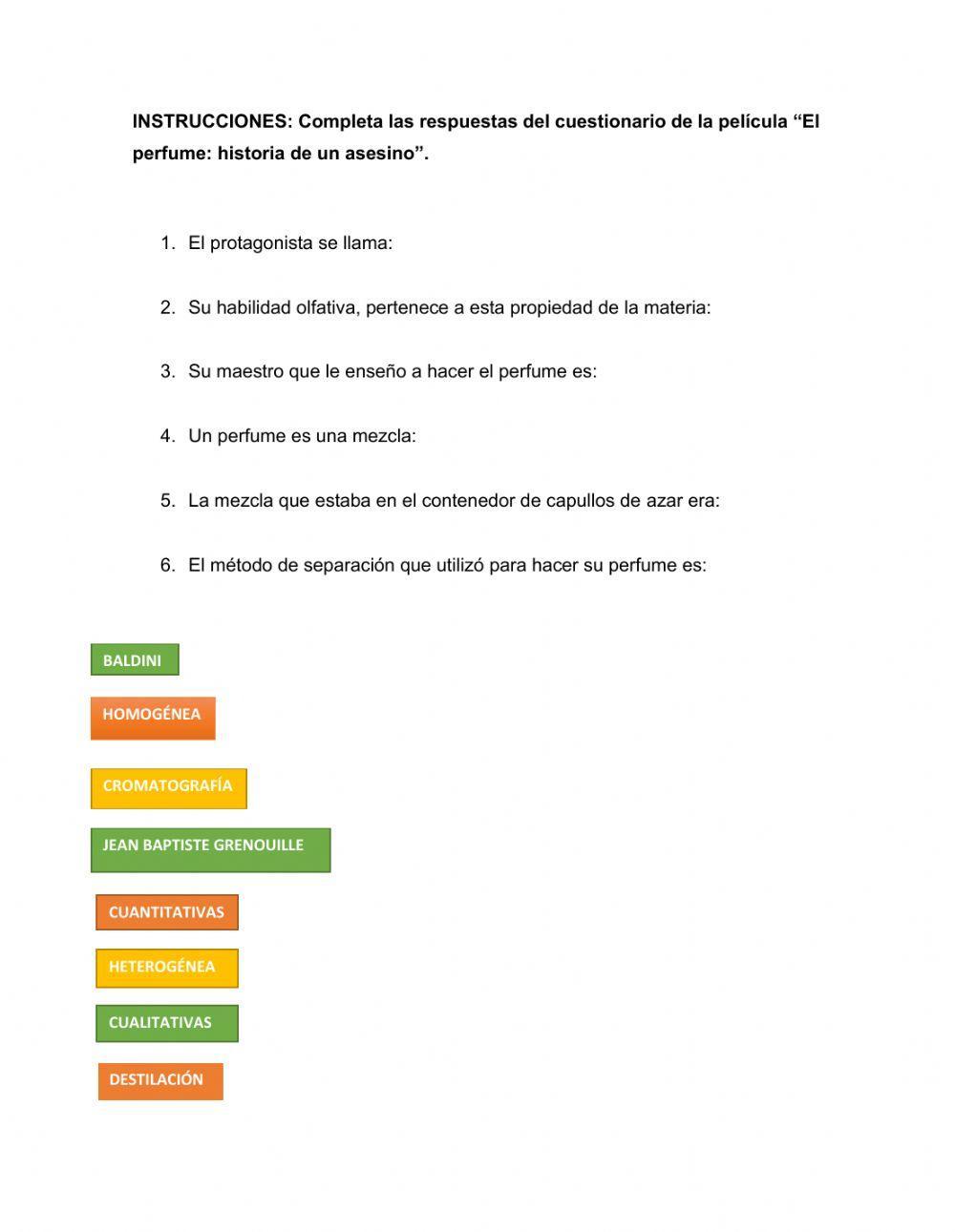 Las mezclas y métodos de separación.