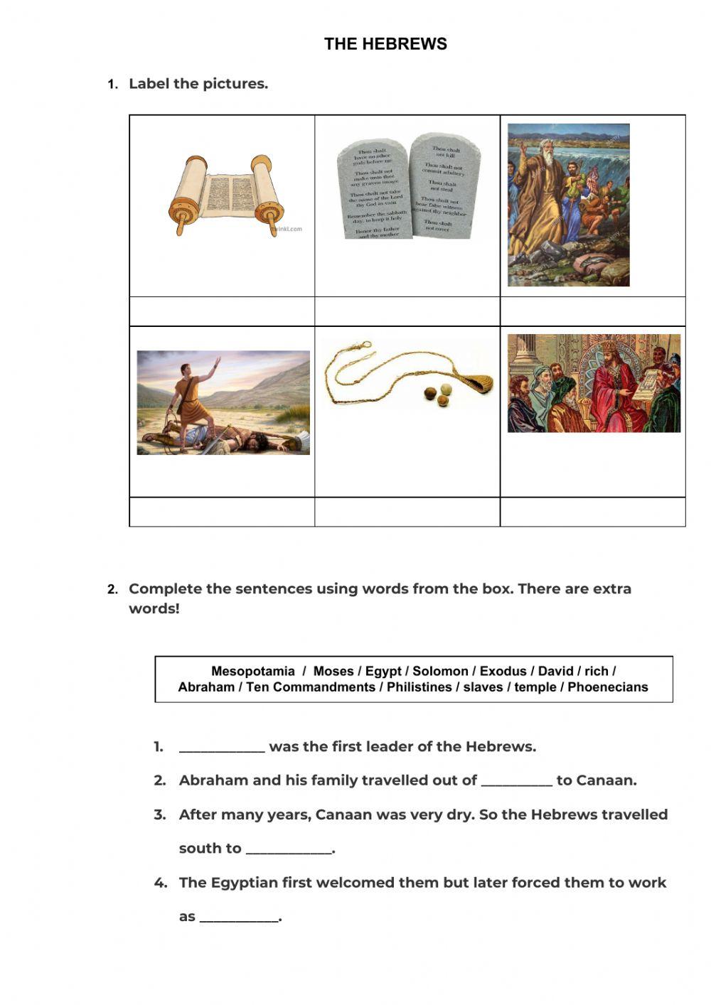 Free Printable Worksheet Fo Hebrews 12 Chapter