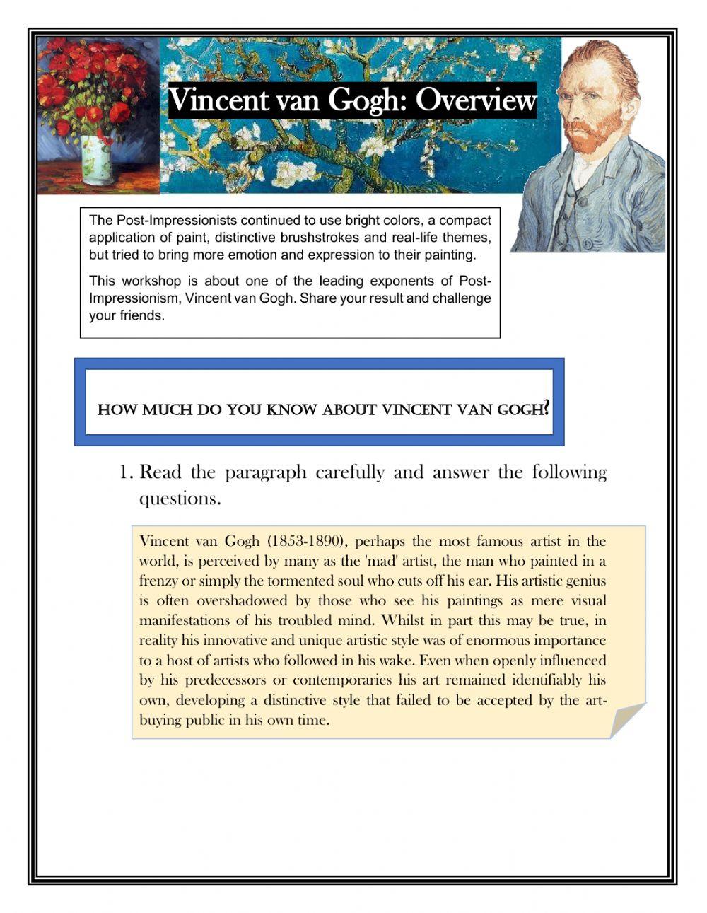 Vincent van Gogh: Overview