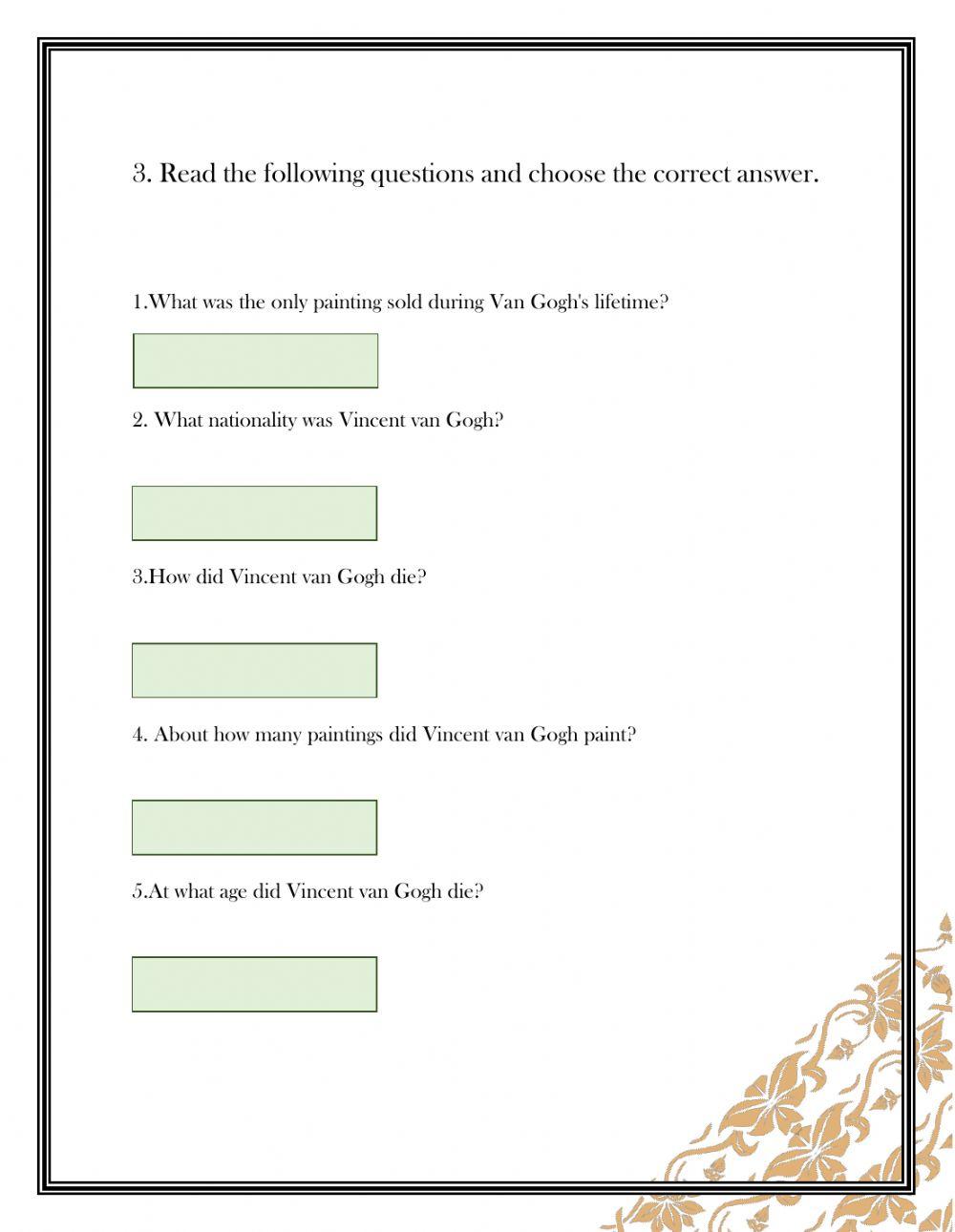 Vincent van Gogh: Overview