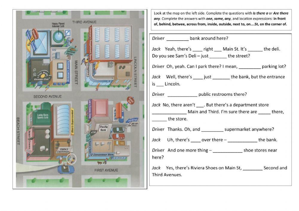 Places in Town. Asking and giving directions.