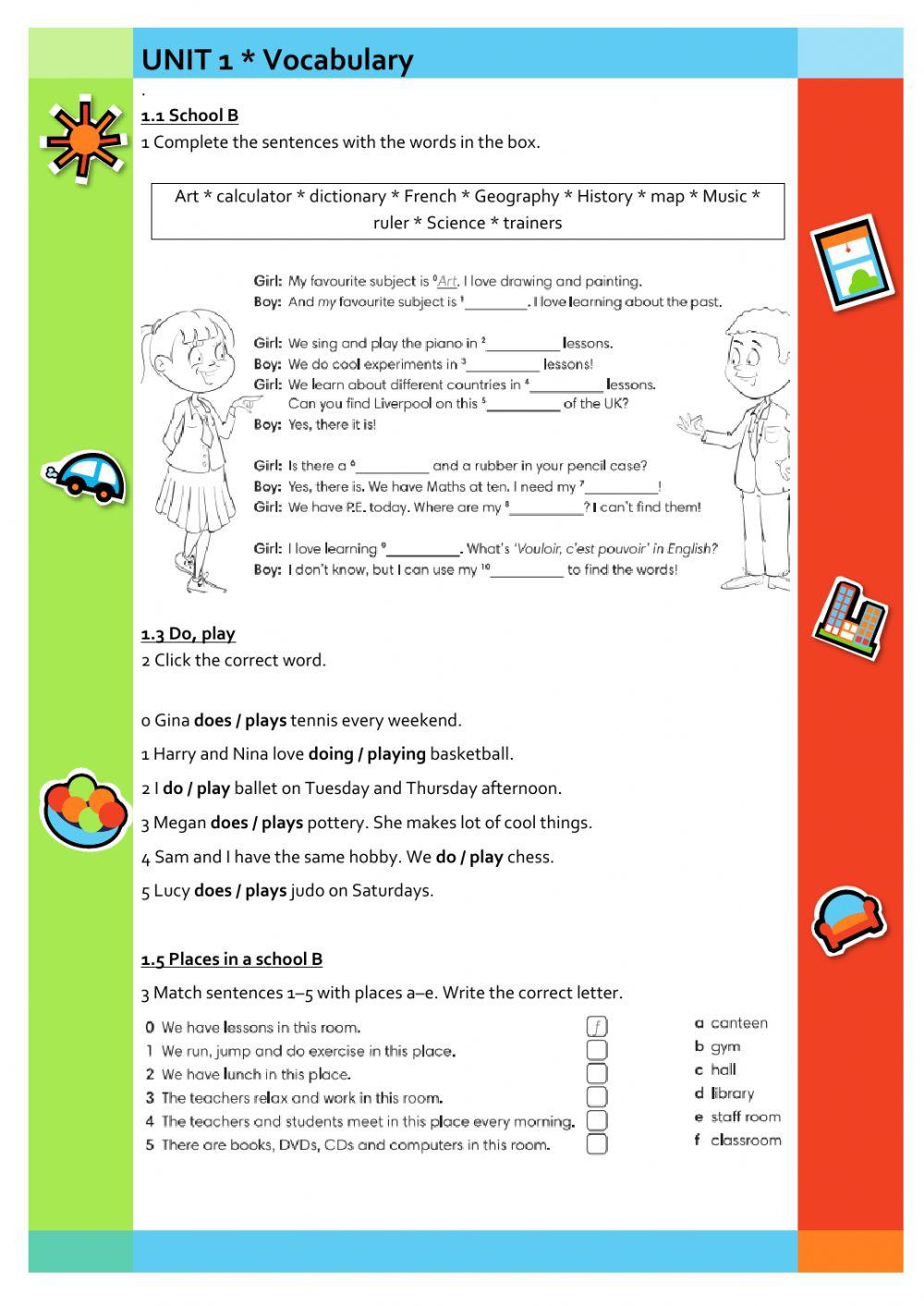 VOCABULARY - Revision FE