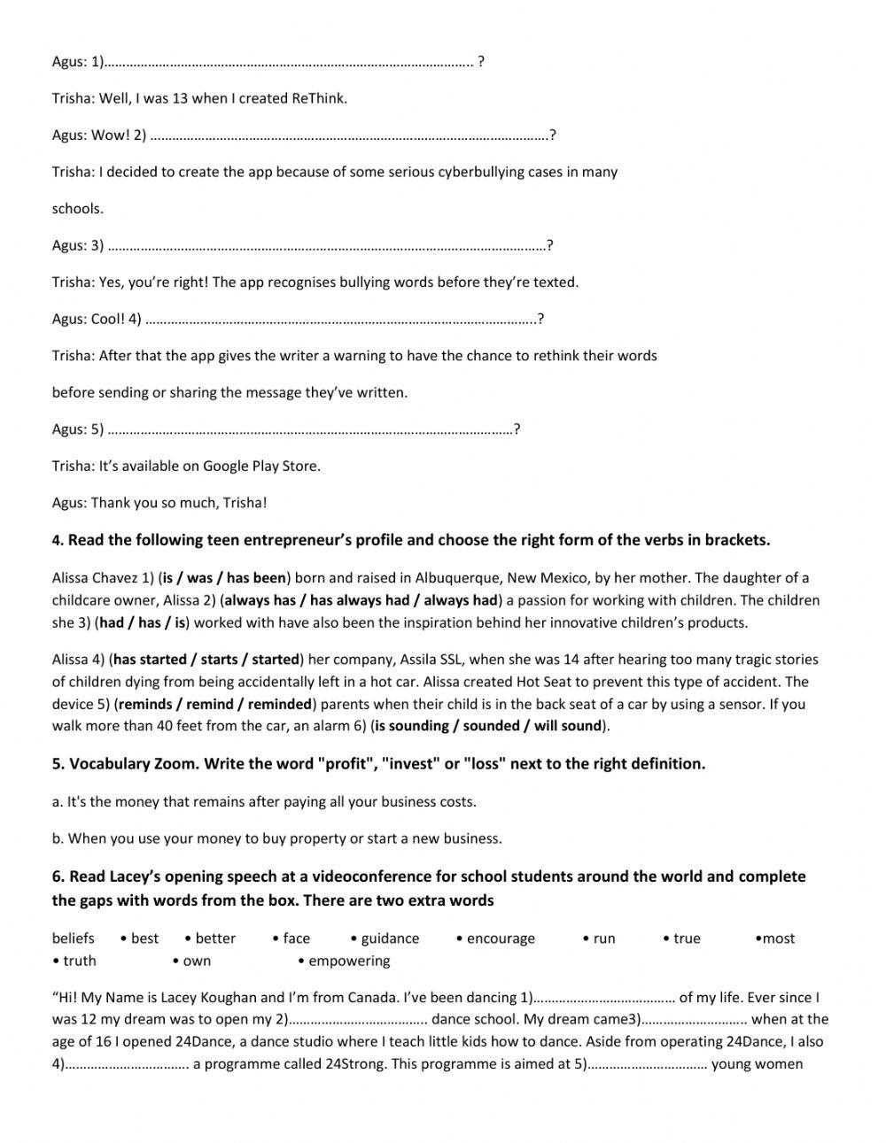 Teen Social Entrepreneurs