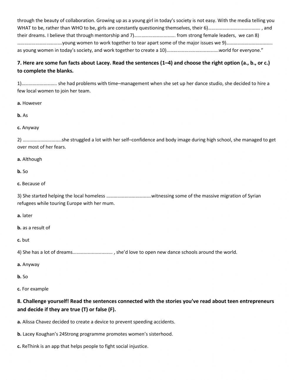 Teen Social Entrepreneurs