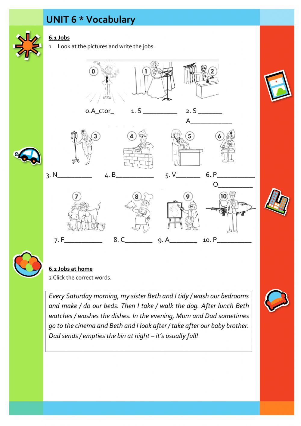 VOCABULARY - Revision FE