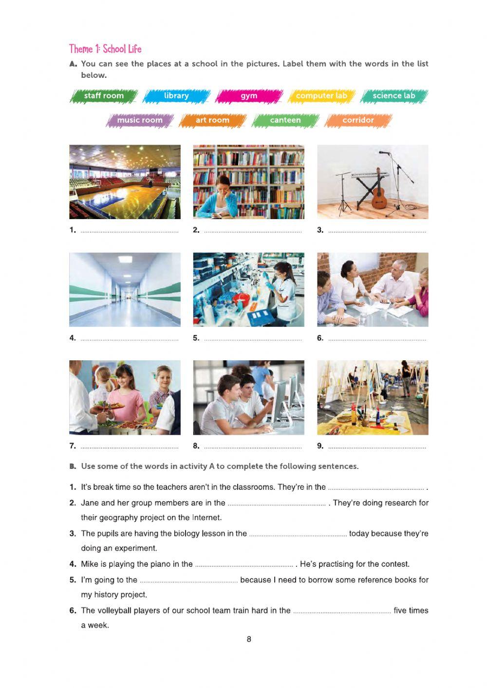 Grade 10 Theme1 School Life Page 8