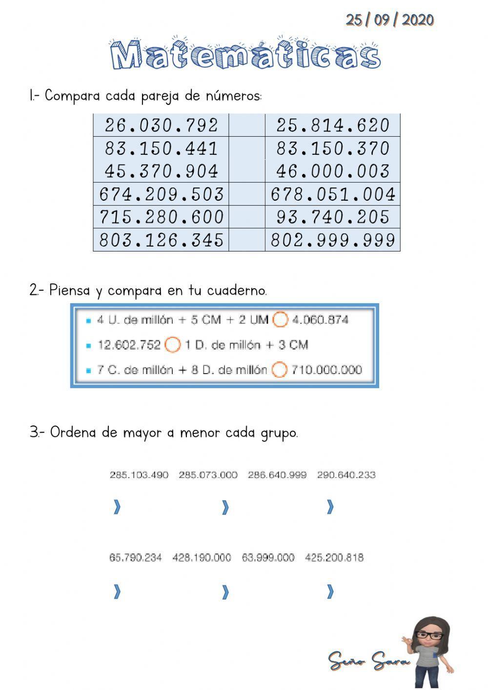 Números de 9 cifras