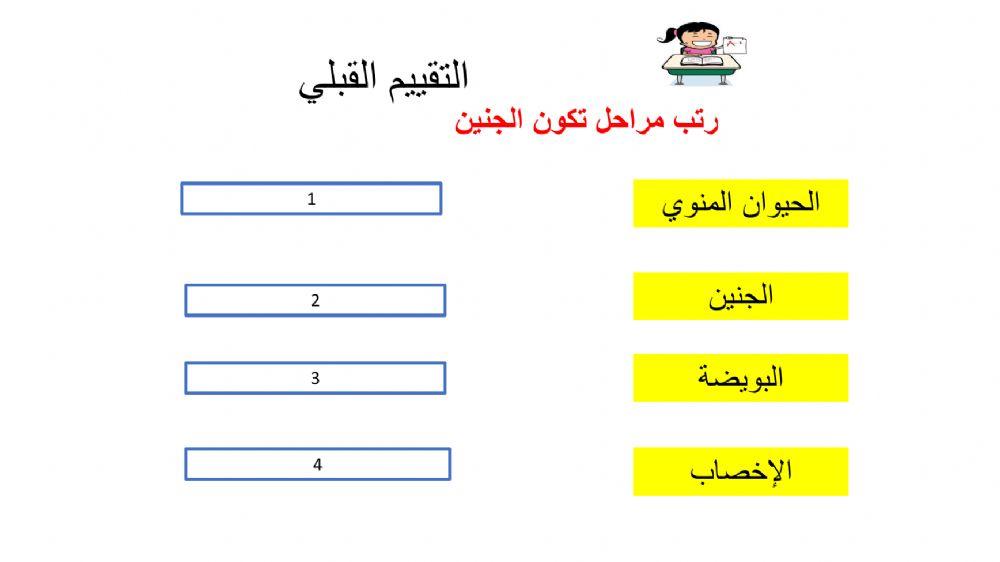 ورقة عمل دورة حياة الحيوان