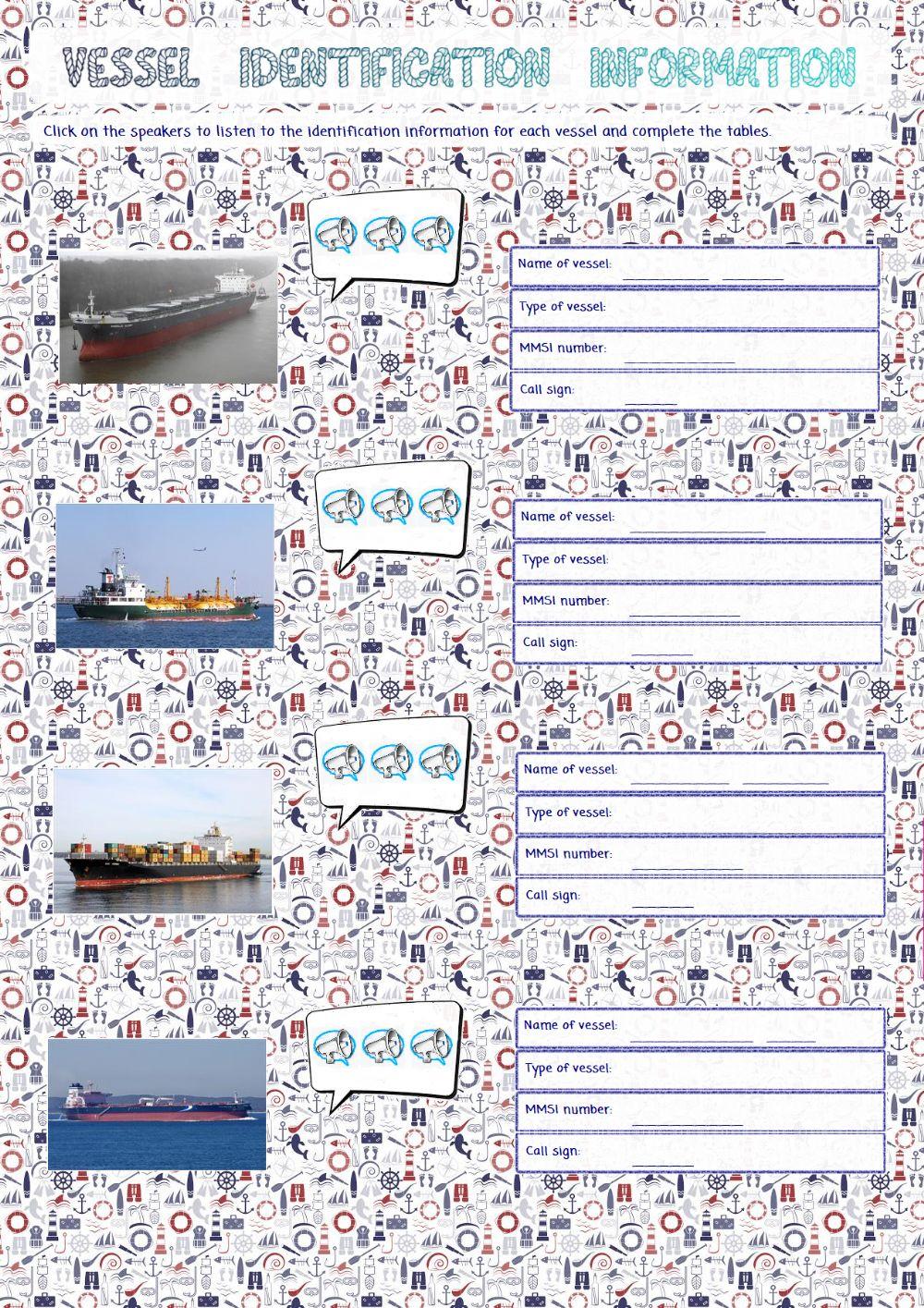 Vessel Identification Information