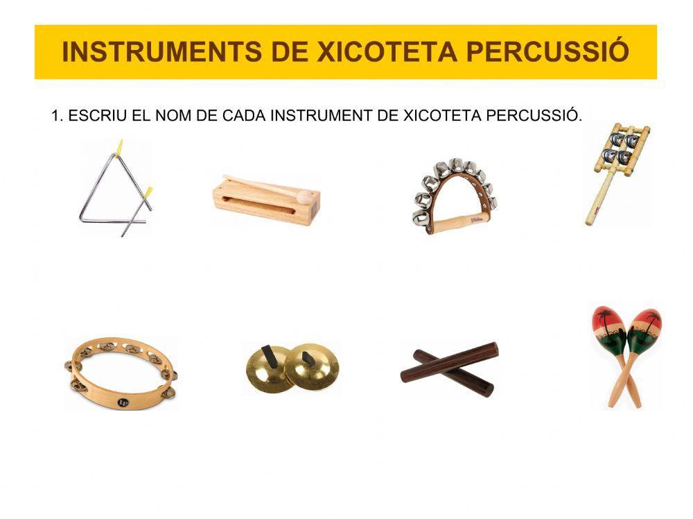 Instruments de xicoteta percussió