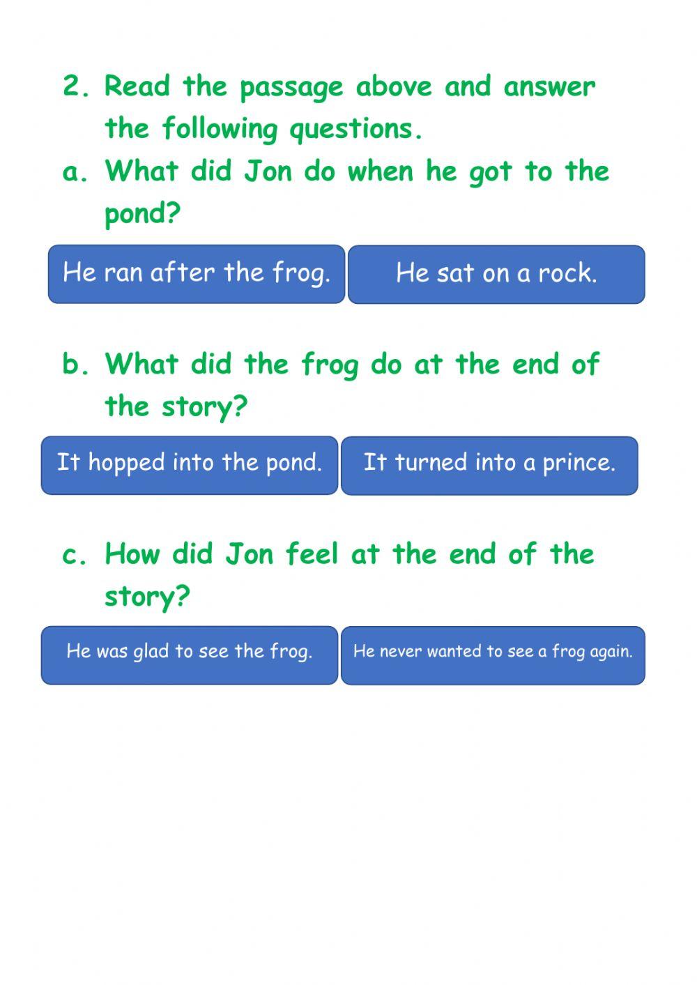 Short Vowel o Passage