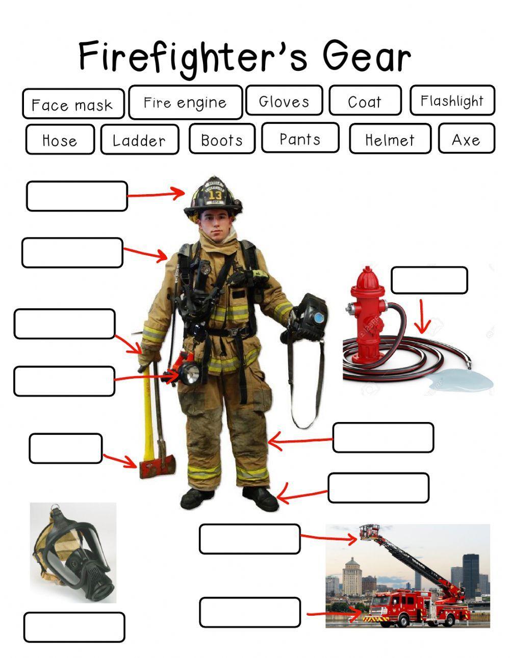 Firefighter Gear Worksheet