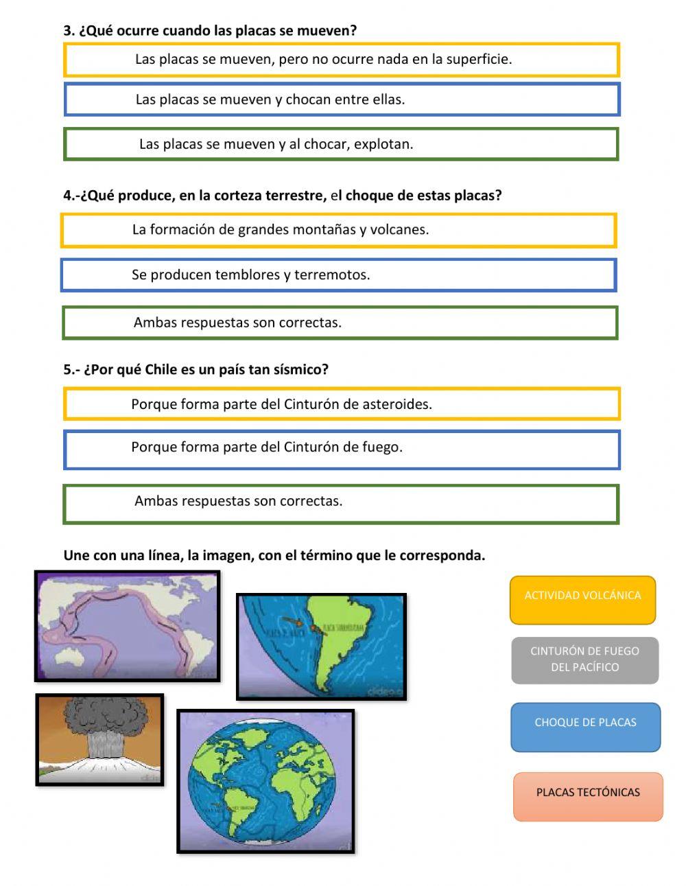 Movimientos de placas tectónicas