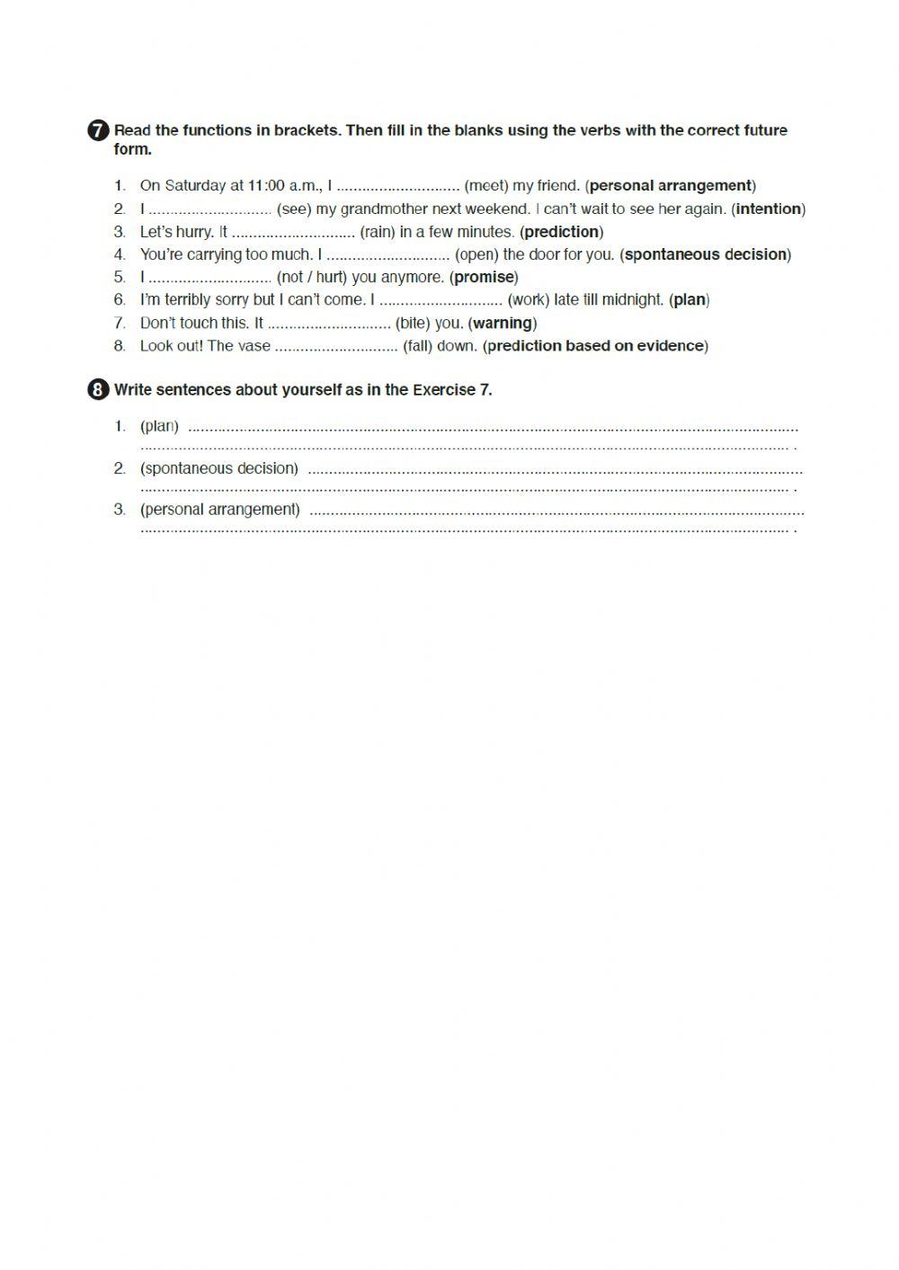 Future Tense for 11th Graders