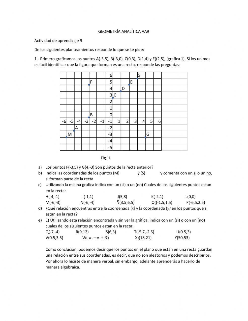 La recta en el plano cartesiano