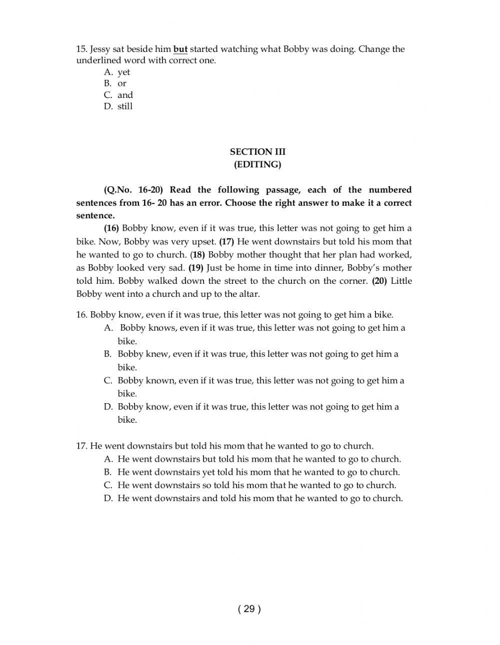 9 class level 2 worksheet 7