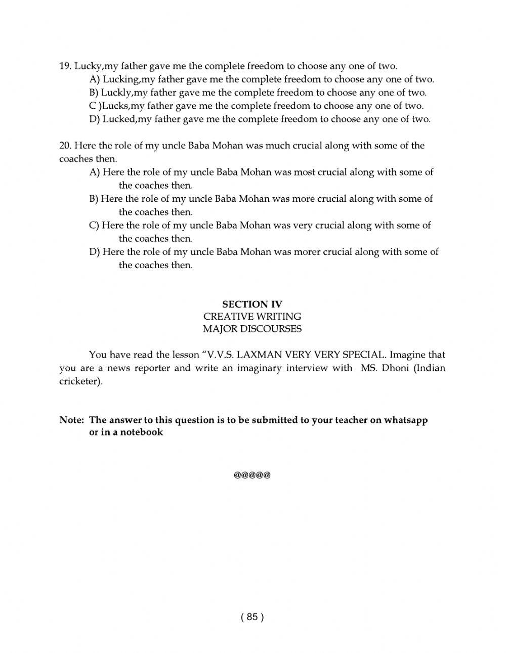 9 class level 2 worksheet 19