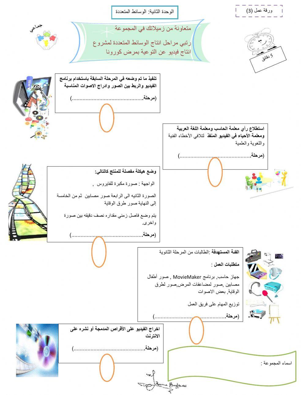 مراحل انتاج الوسائط