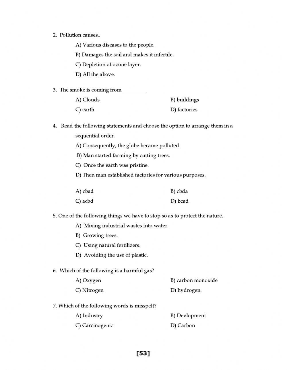 9 class level 1 worksheet 14