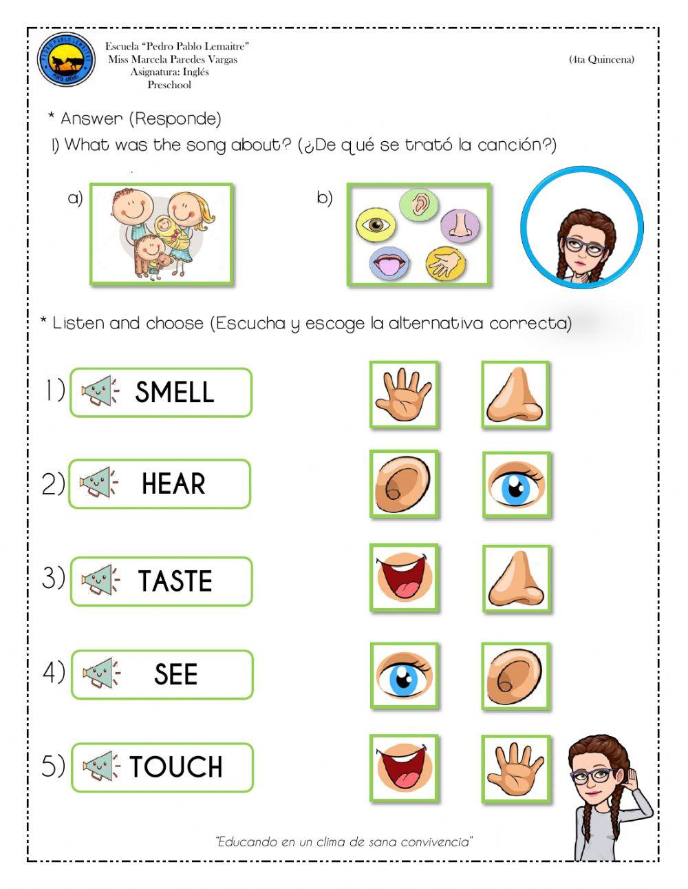 5 Senses - Preschool