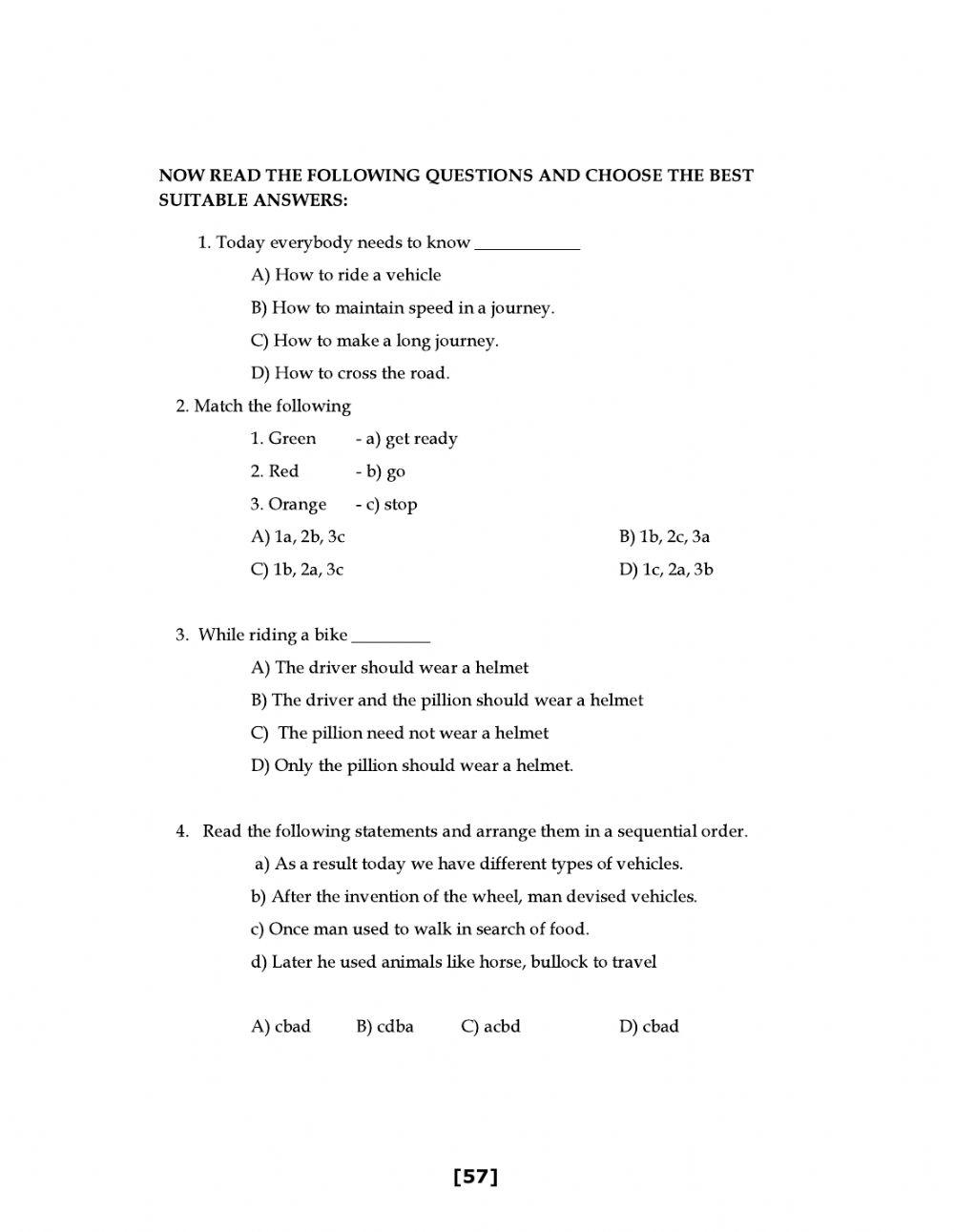 9 class level 1 worksheet 15